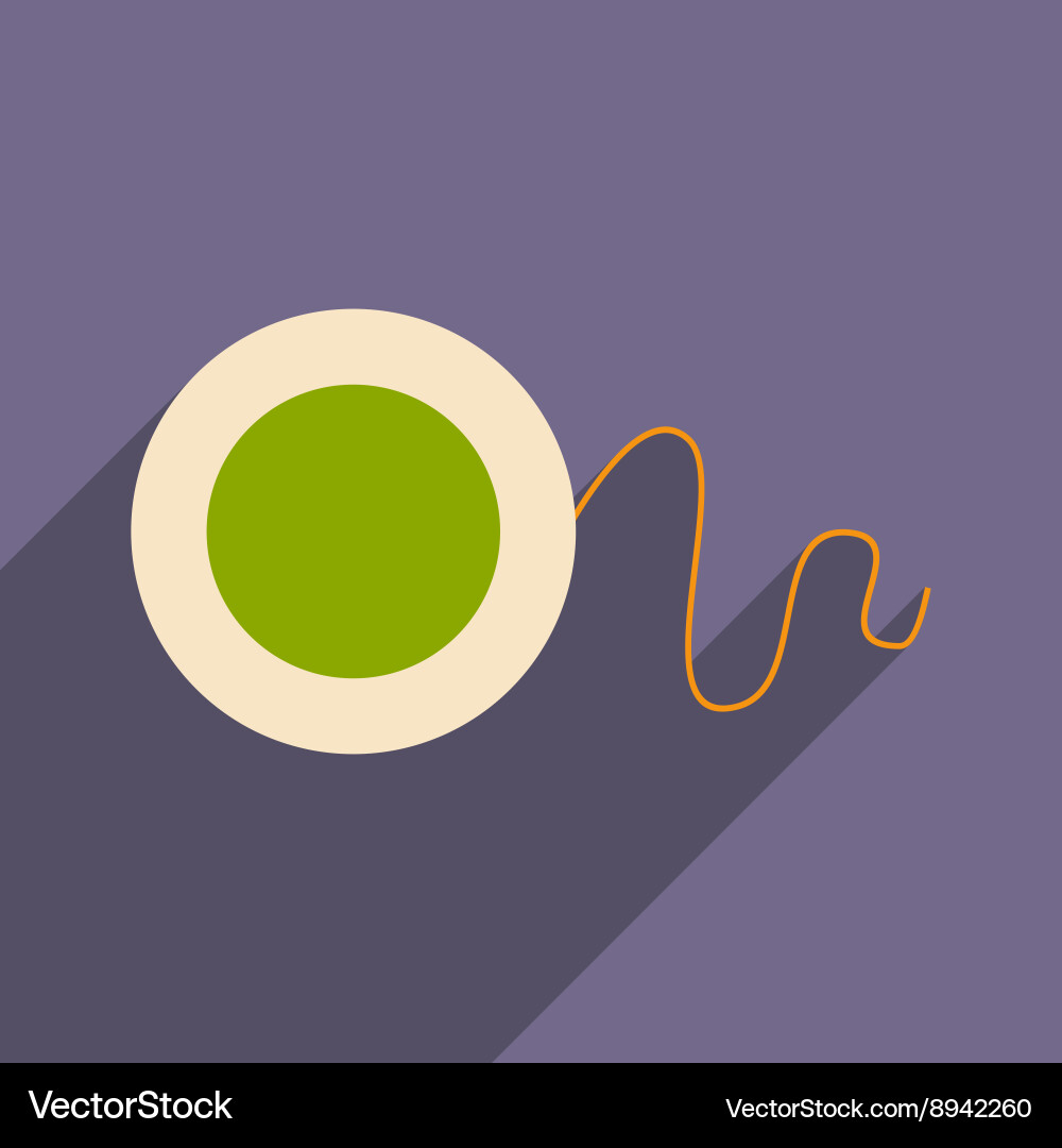 Flat with shadow icon and mobile application vector image