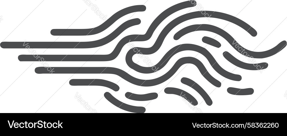 Fluid Wavy Line Pattern Vector Image