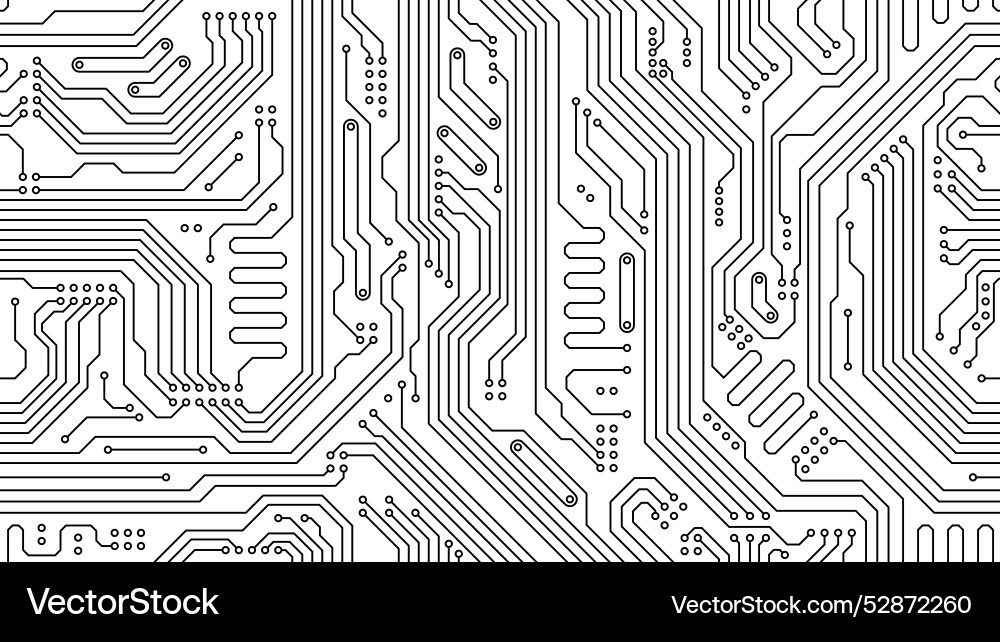 Leiterplattenmuster - Tech Hintergrund Vektorbild