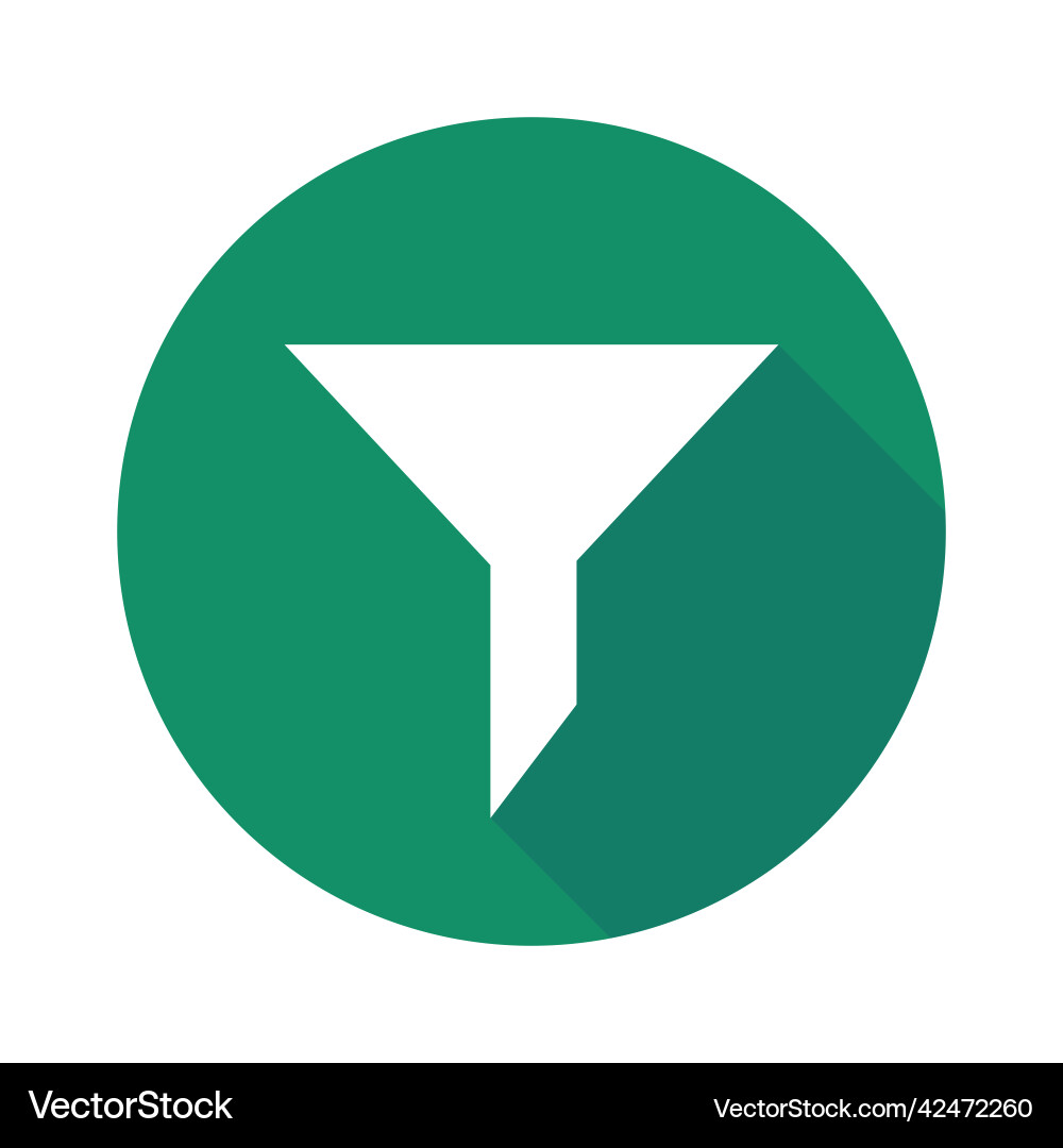 Modern filter icon in green – Royalty-Free Vector | VectorStock, image size:1000x1080