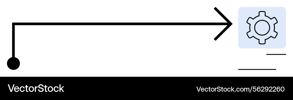 Process flow with simplified diagram arrow ending Process flow with simplified diagram arrow ending vector image
