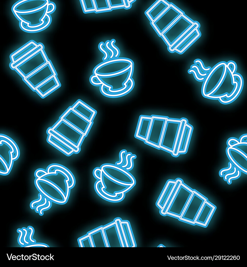 Seamless pattern texture abstract neon vector image