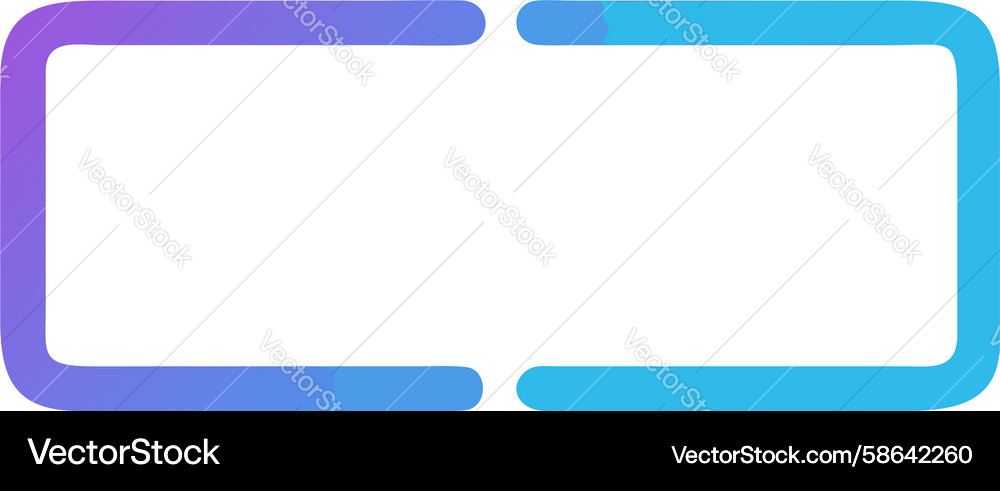 Split Gradient Frame Vector Image