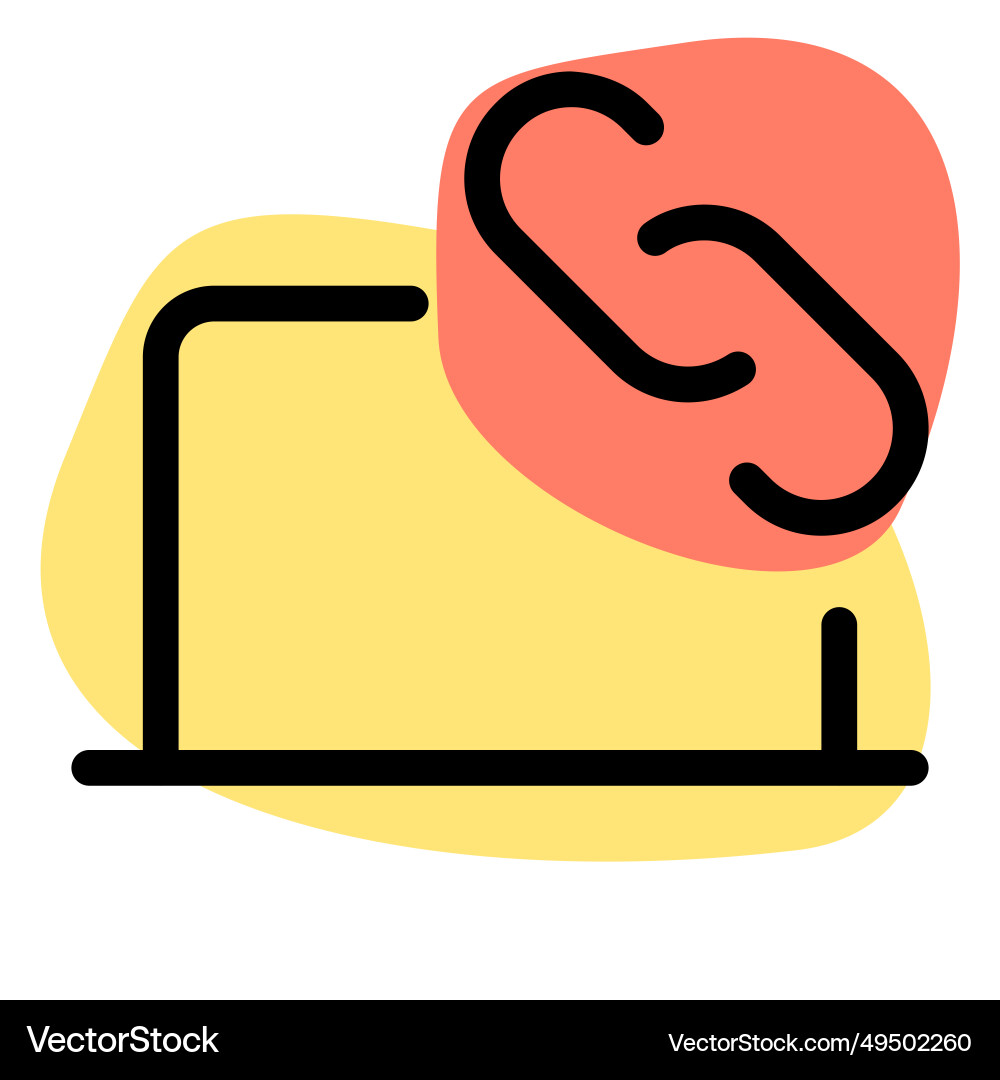 Web address for accessing online content vector image