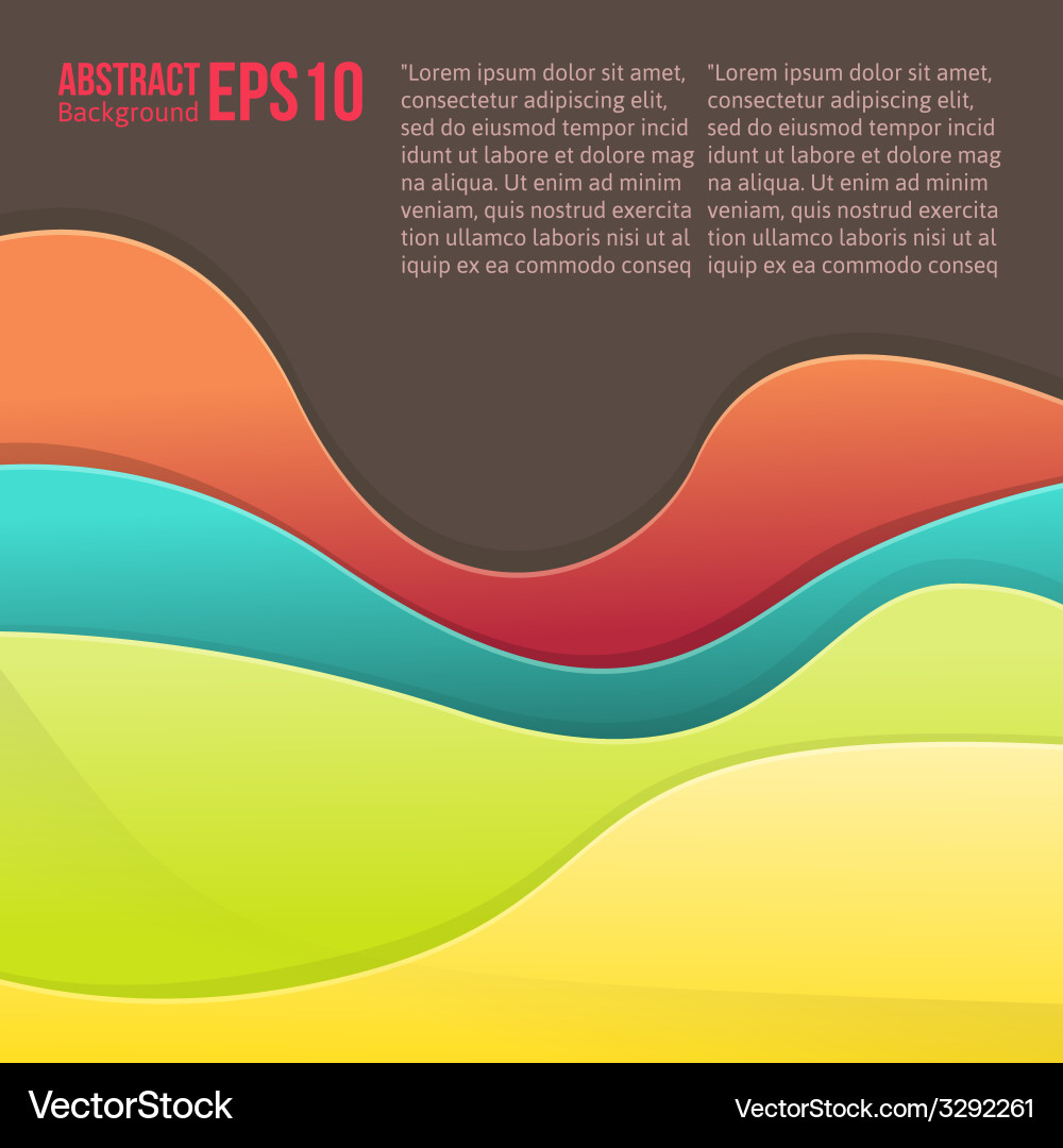 Abstract colorful light background forms a smooth Vector Image