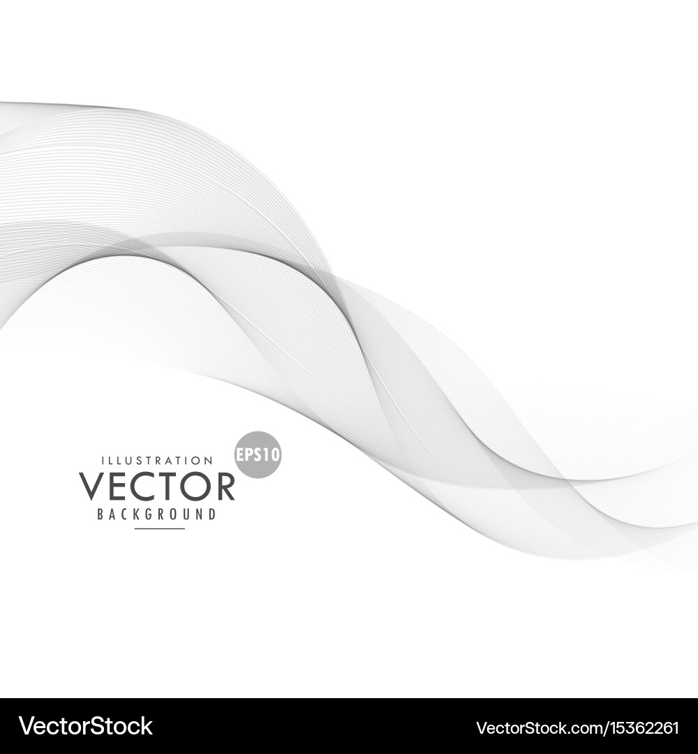 Abstract Gray Wavy Lines Background vector image