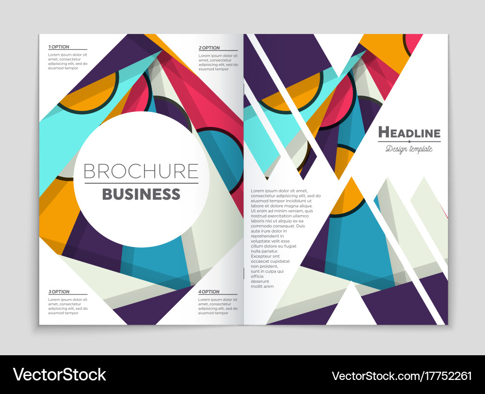 Abstract layout background set for art Vector Image