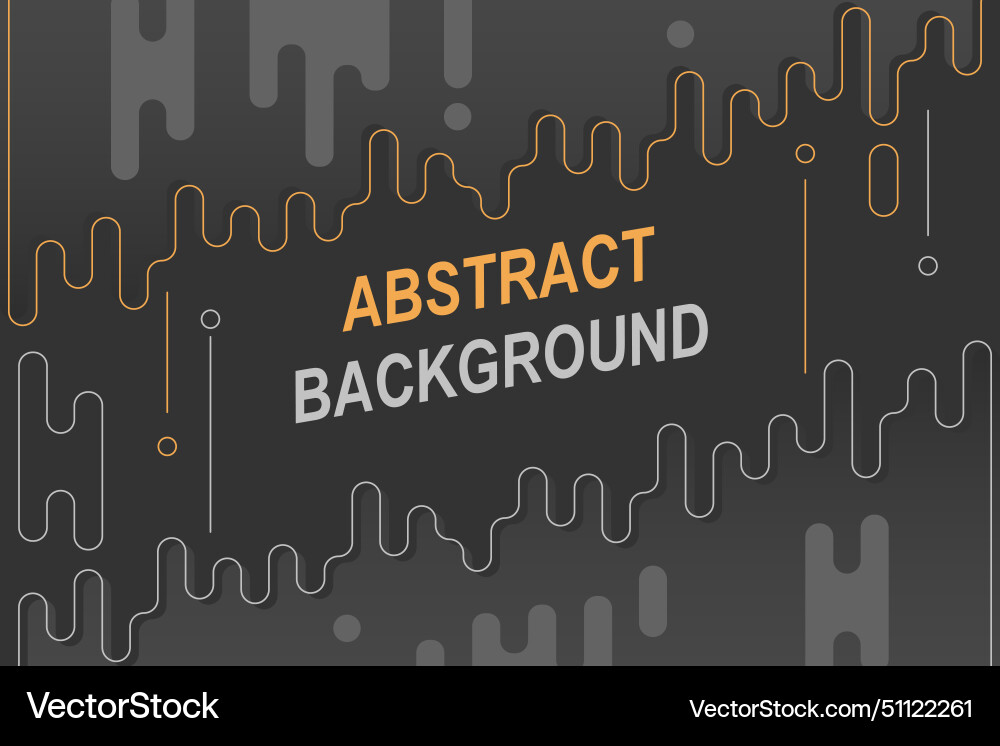 Abstract rounded background with lines and dots Vector Image