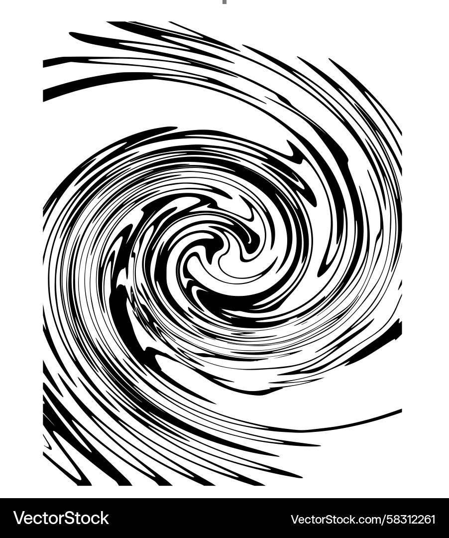Abstract Swirl Wave Pattern Vector Image