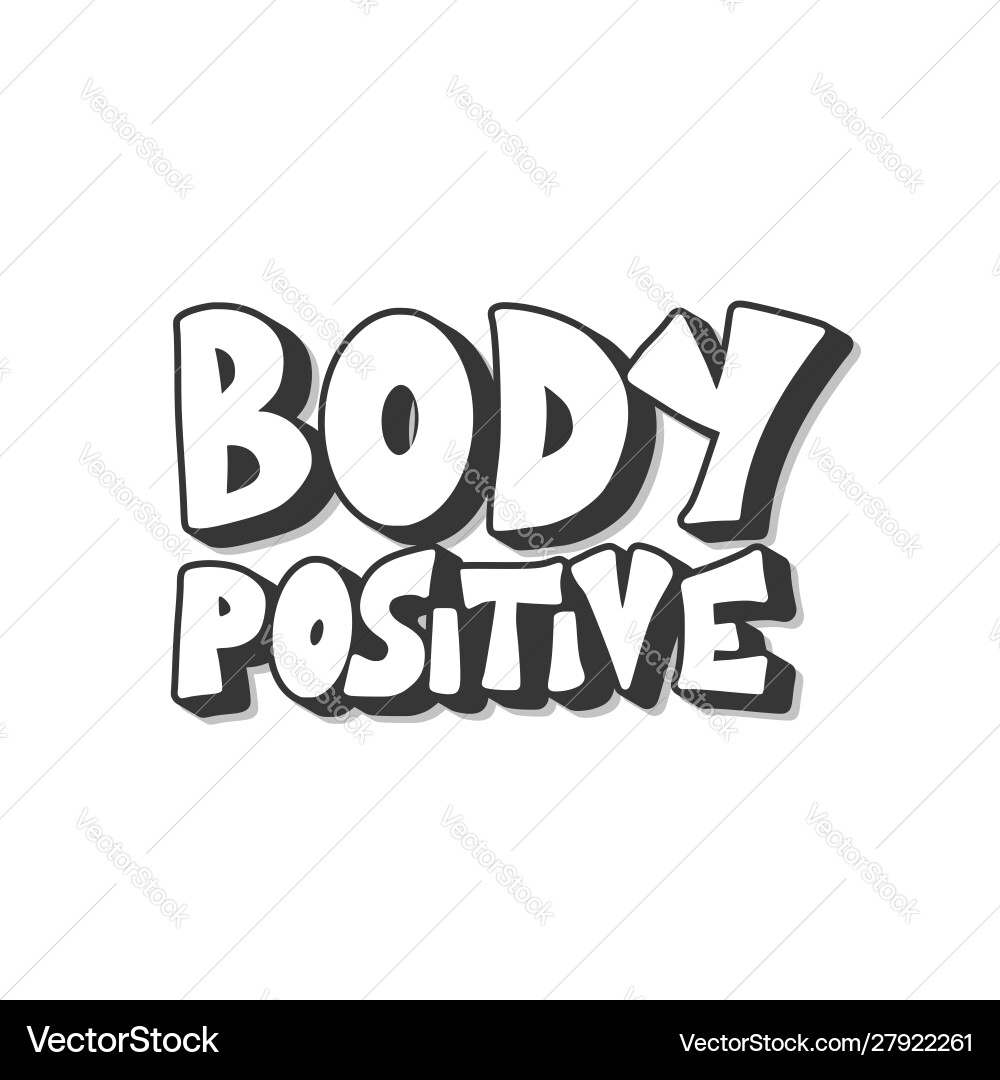 Body positive phrases love yourself set Body positive phrases love yourself set vector image