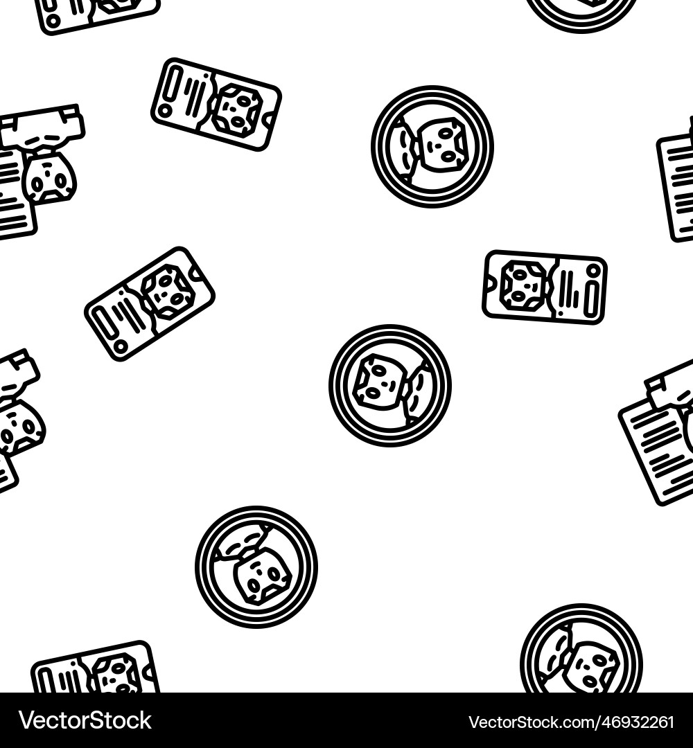 Chat bot robot service seamless pattern Vector Image