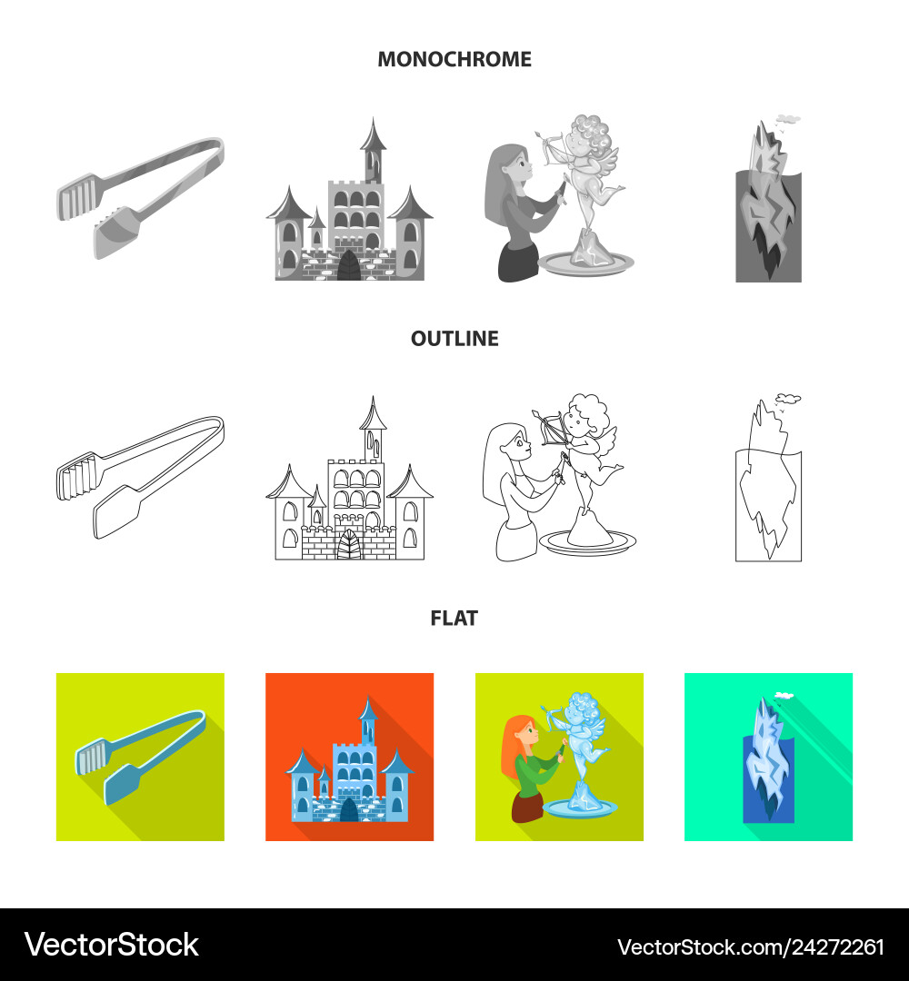 Design of texture and frozen sign set Design of texture and frozen sign set vector image