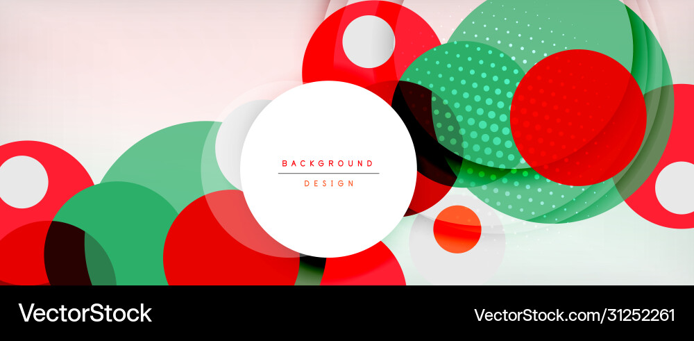 Dynamic Abstract Circle Background vector image