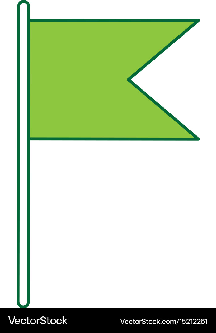 Flag pointer isolated icon vector image