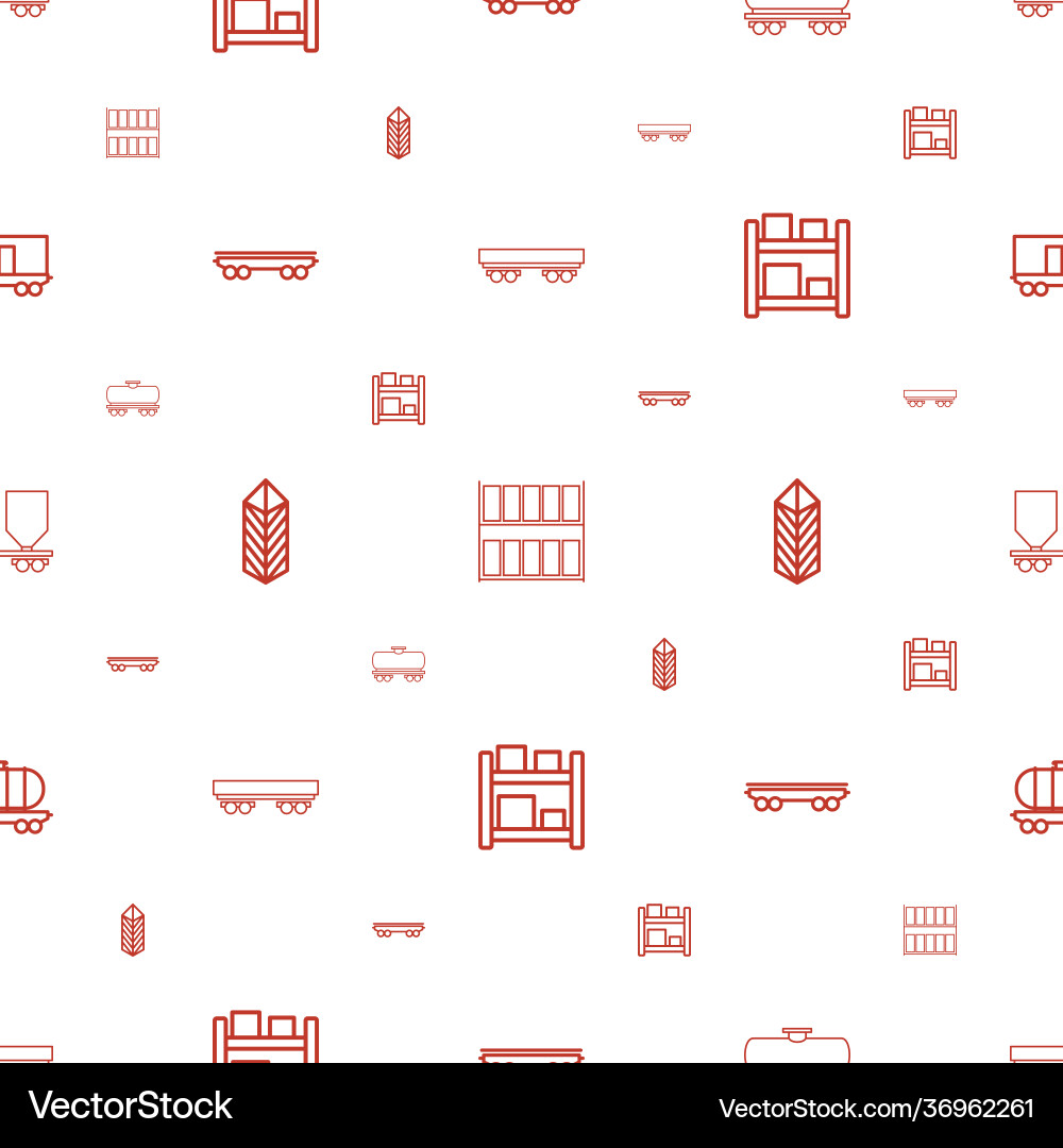 Logistic icons pattern seamless white background vector image