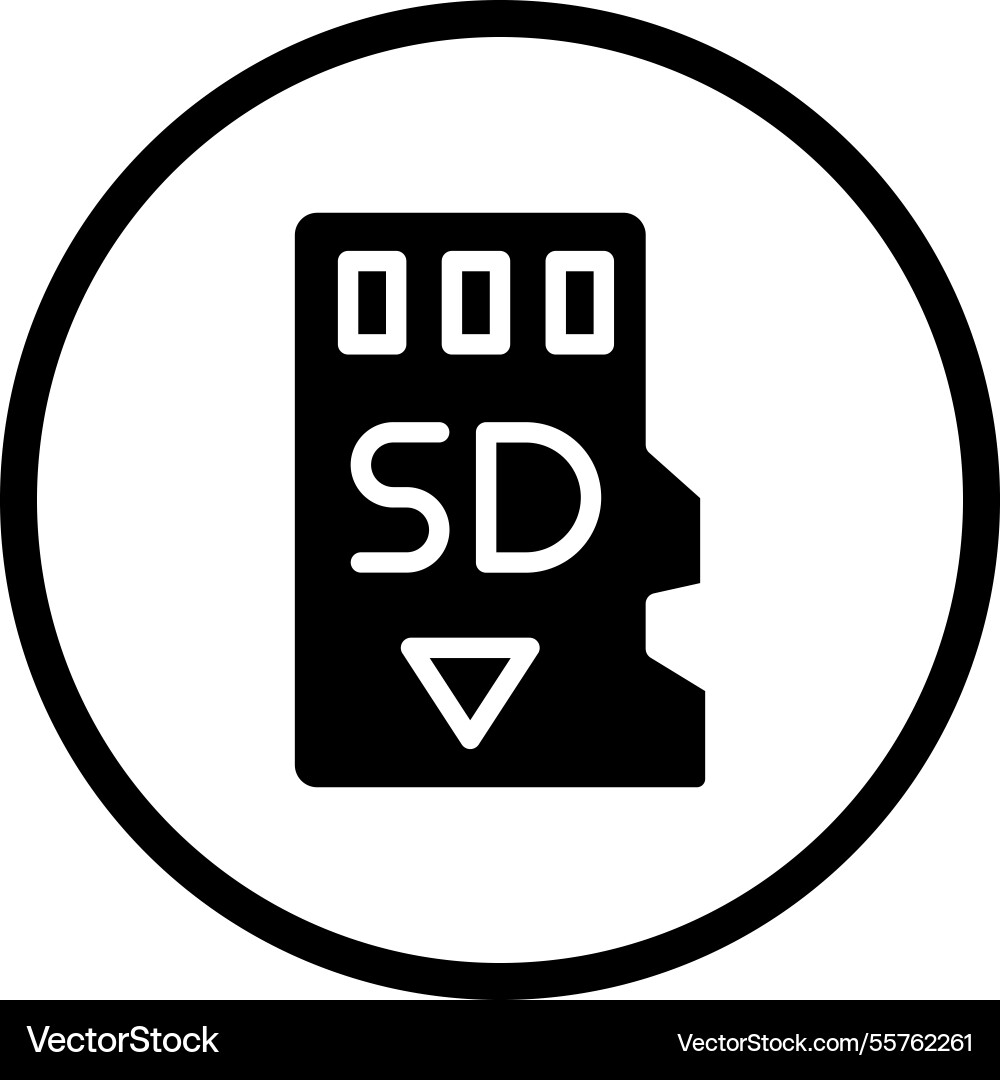 Memory card icon design Vector Image