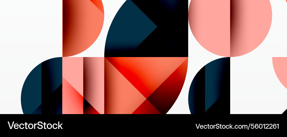 Minimal geometric abstract background circle Vector Image