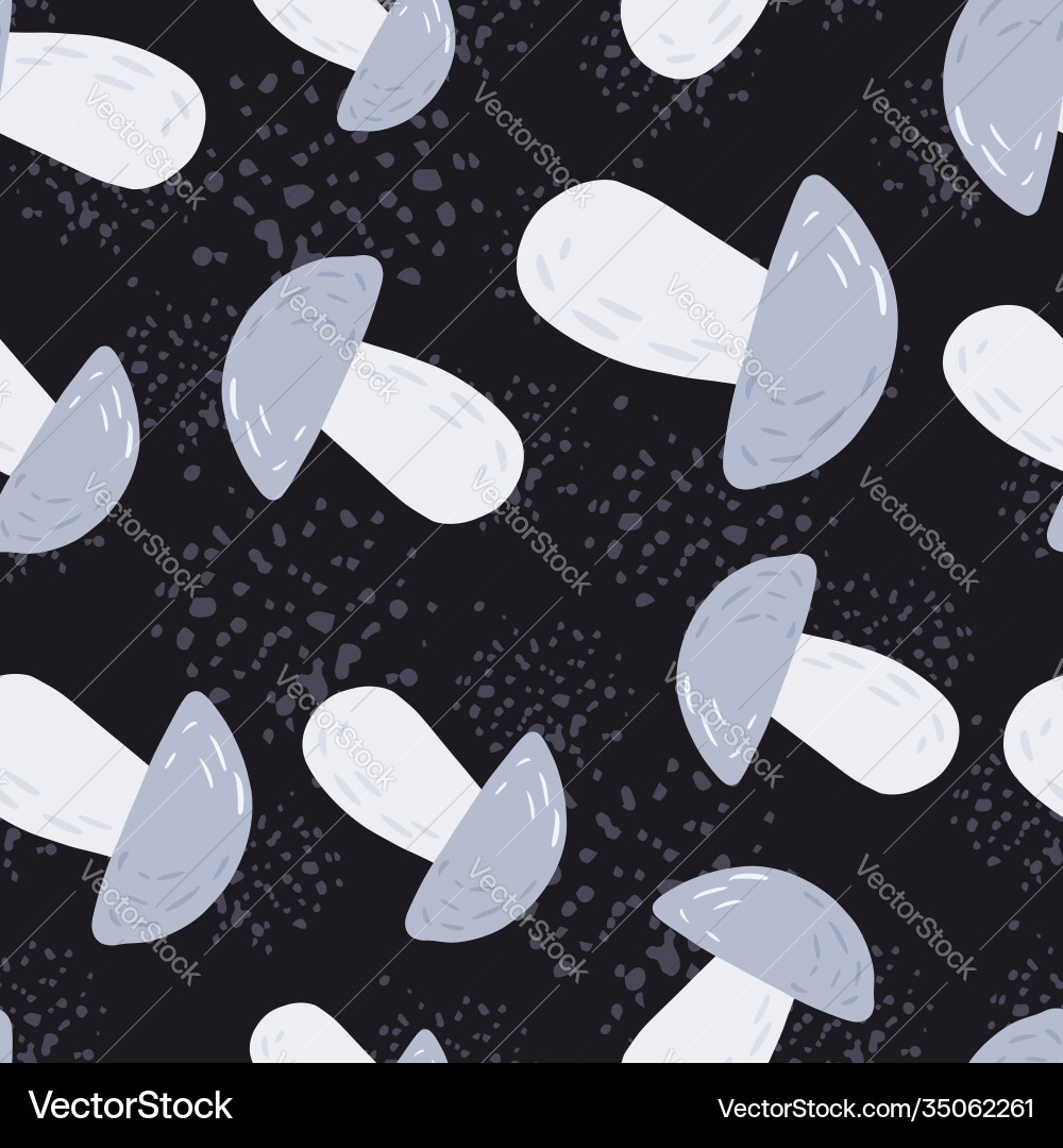 Random seamless pattern with doodle forest Random seamless pattern with doodle forest vector image