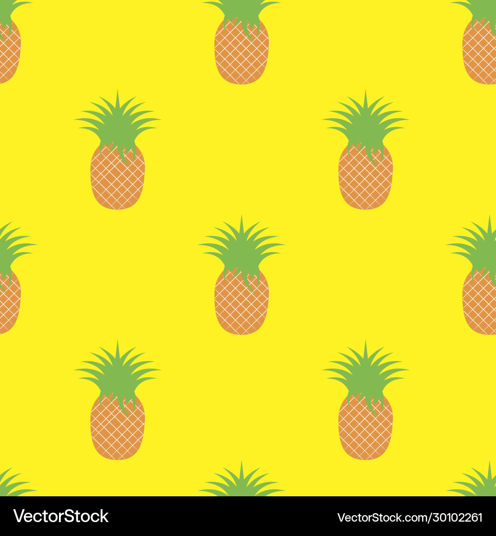 Seamless pattern with pineapples Seamless pattern with pineapples vector image