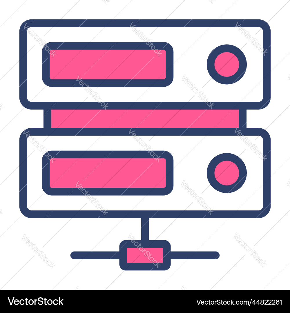 Shared server icon user interface as a simple Vector Image