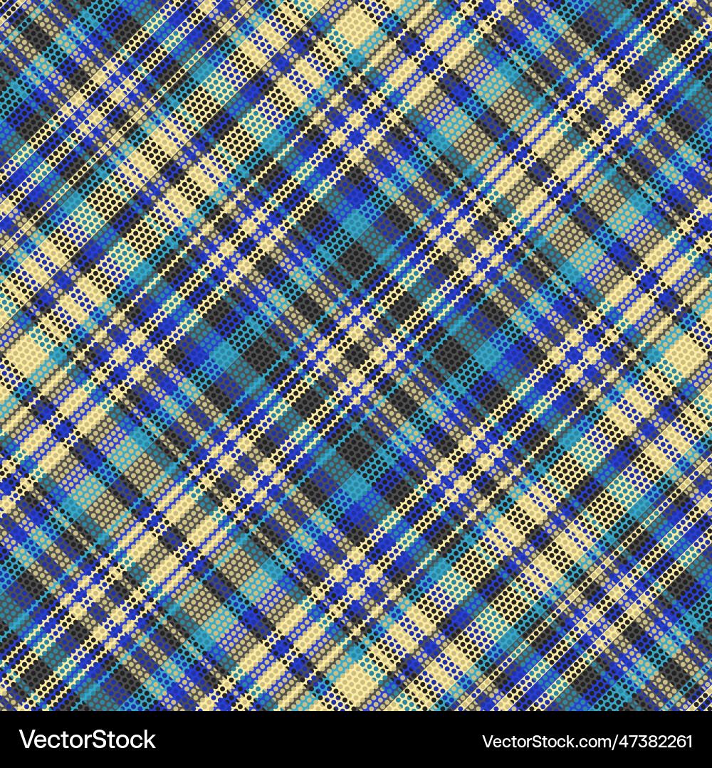 Tartan plaid pattern with texture and retro color Vector Image