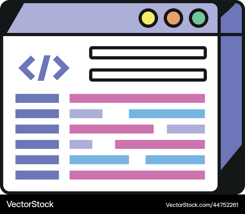 Web site development Vector Image