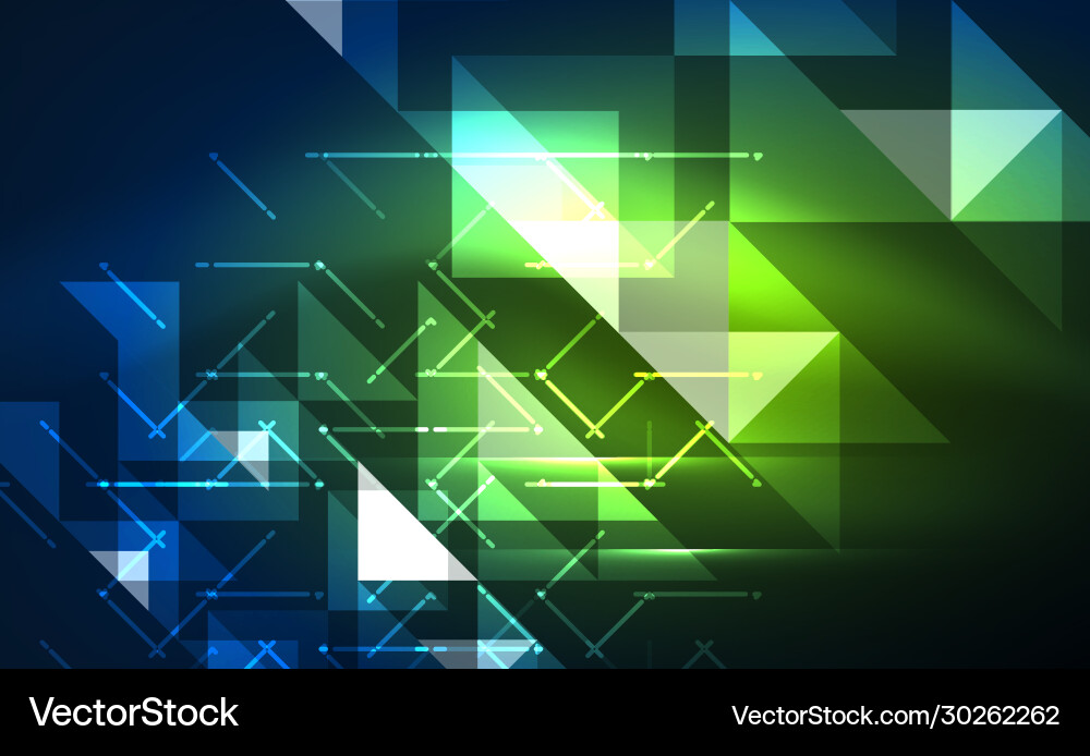 Abstract background mosaic triangle pattern vector image