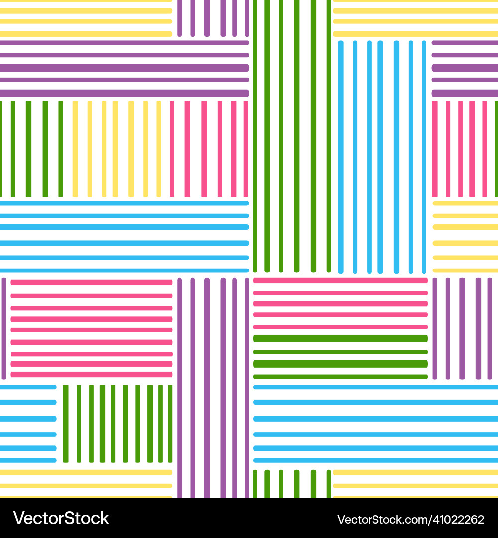 Abstract pattern with colorful lines vector image