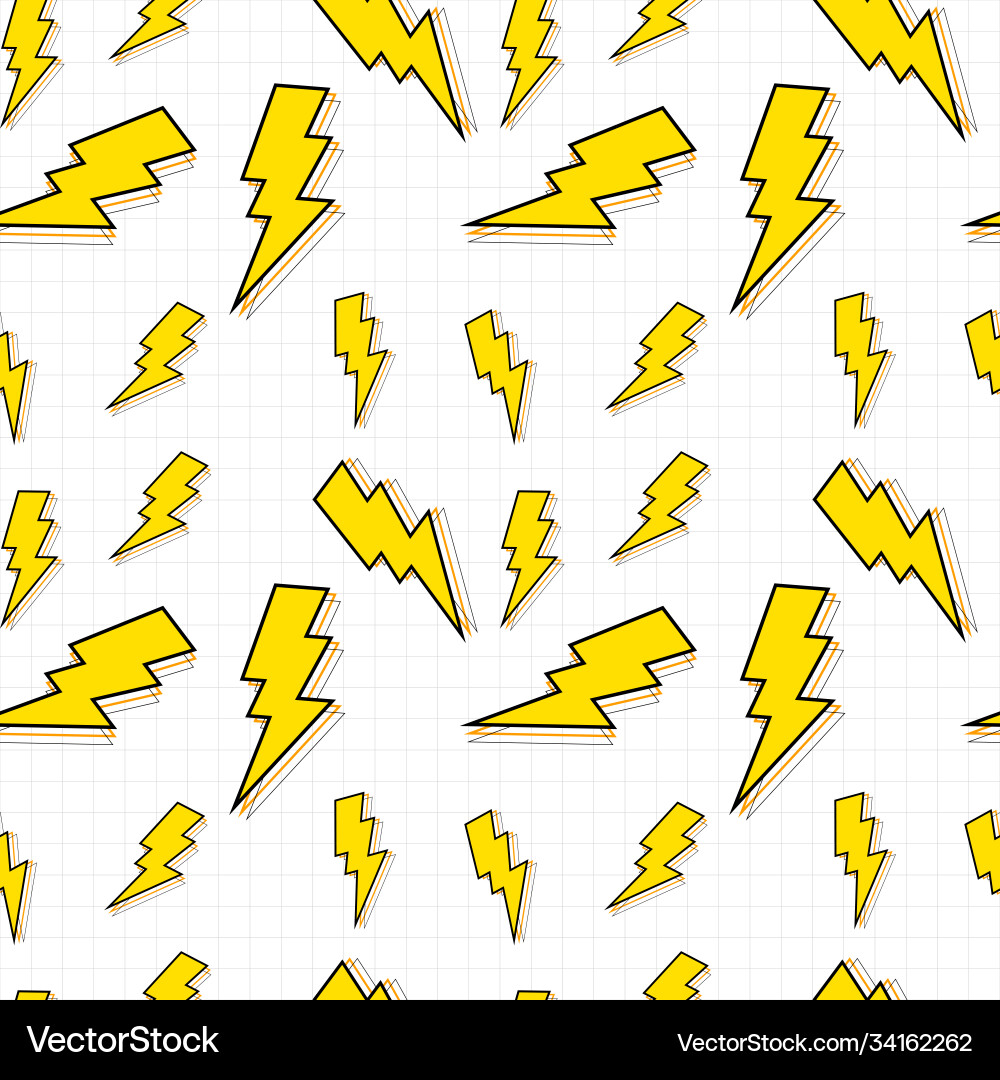 Abstract seamless pattern background with bolt Vector Image