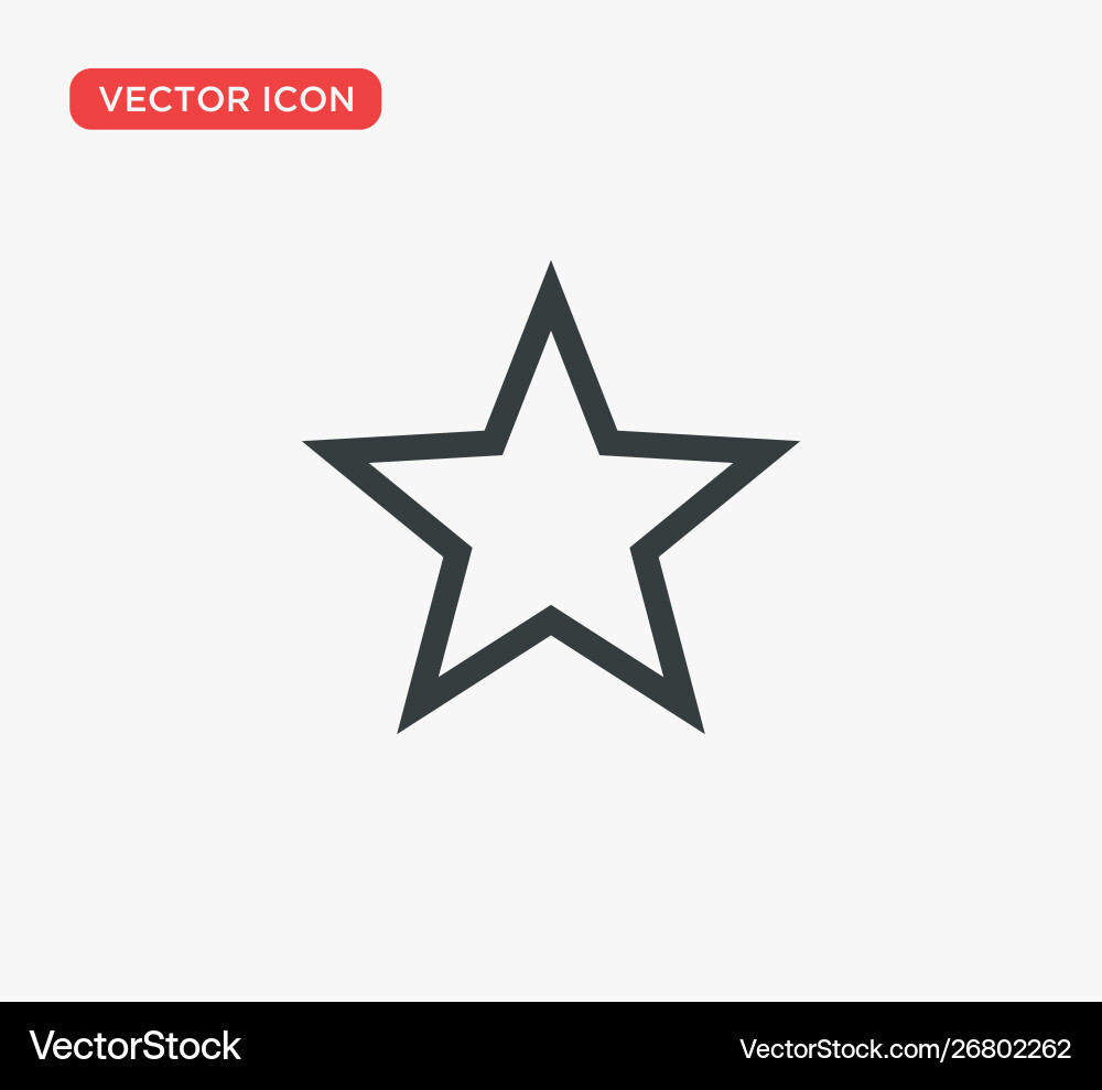 Best star icon Best star icon vector image