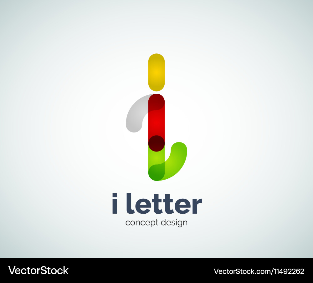 Brief I Logo vektorbild
