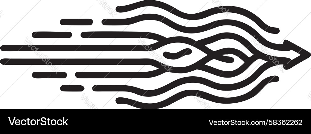 Dynamic Flow Lines - Speed & Motion Vector Image