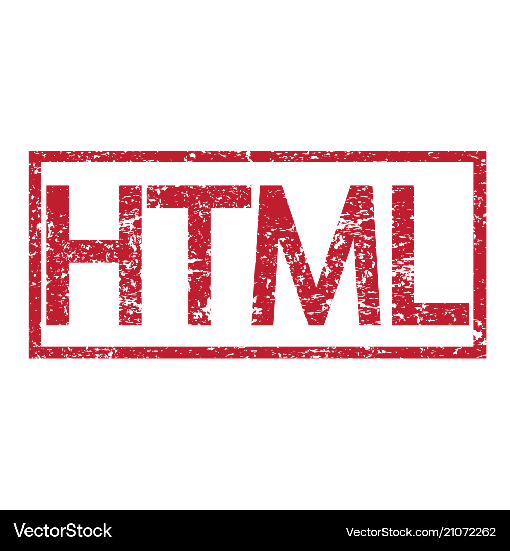 Stamp text html Stamp text html vector image