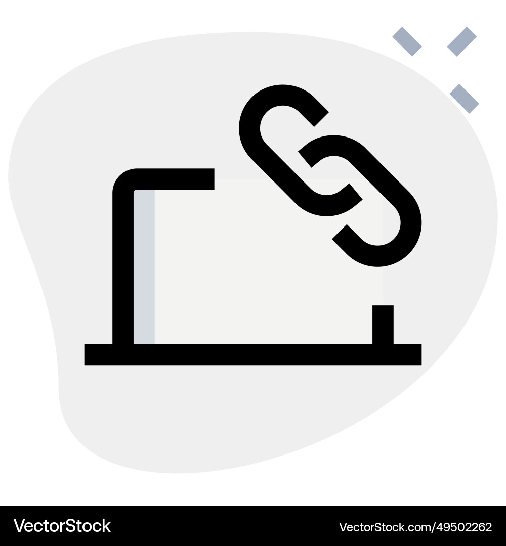 Web address for accessing online content vector image