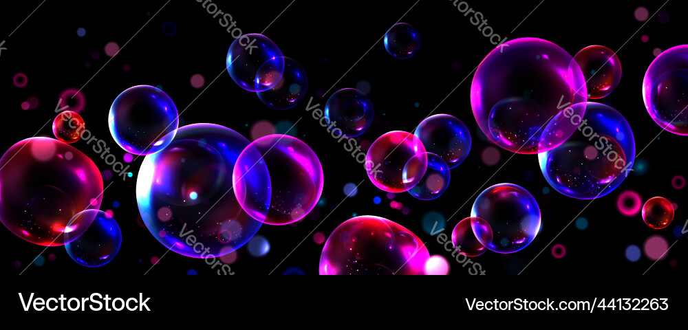 Abstract background with transparent soap bubbles Abstract background with transparent soap bubbles vector image
