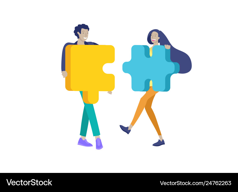Character business people with infographic Character business people with infographic vector image