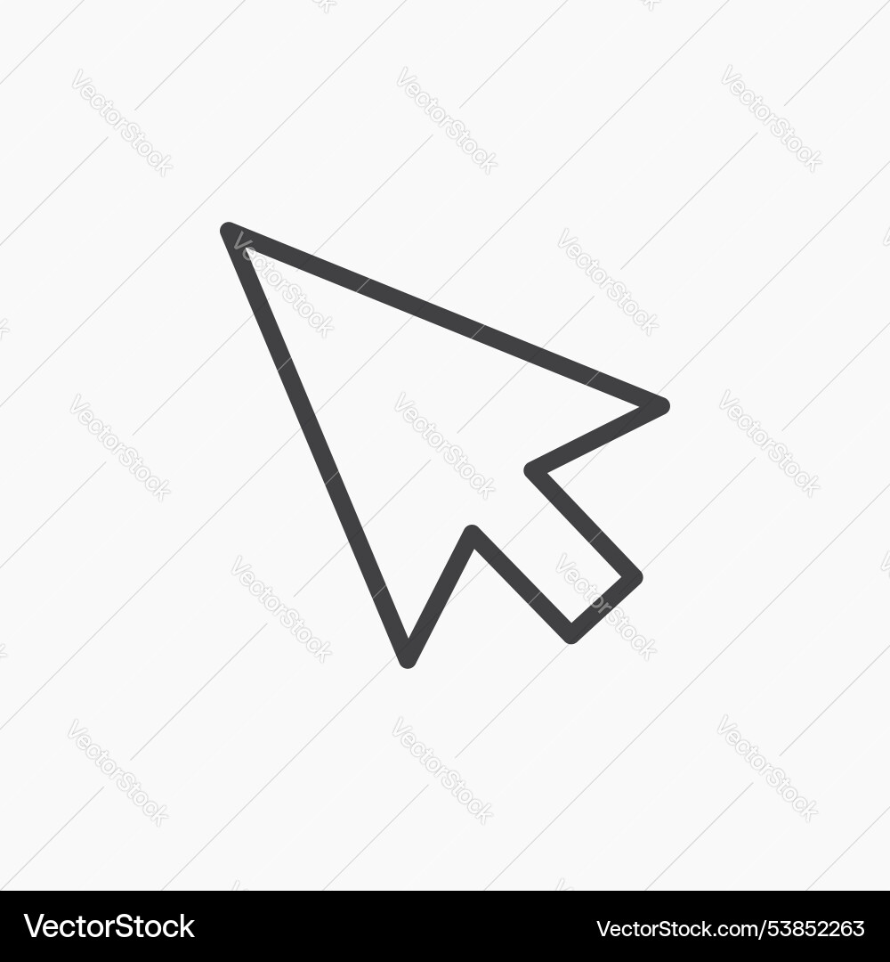 Cursor arrow icon set vector image