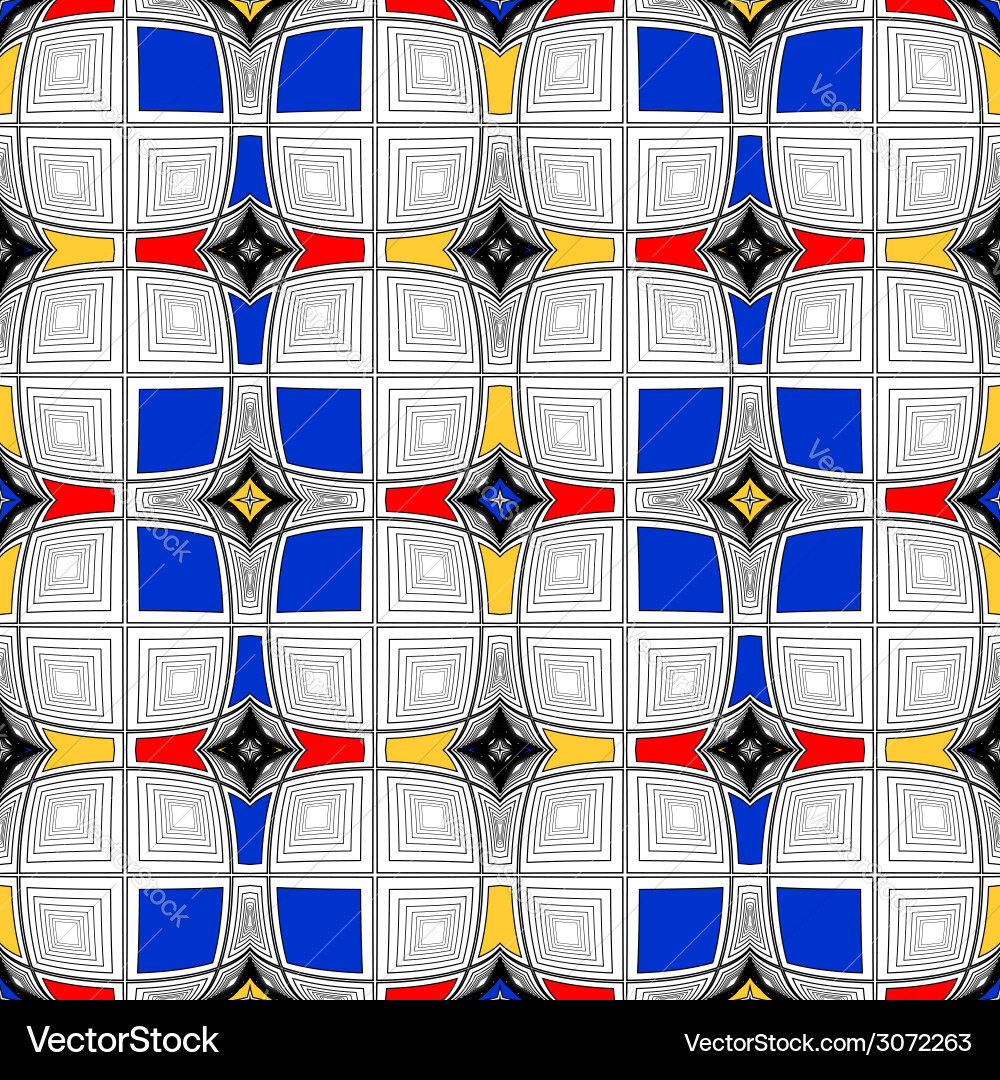Design colorful seamless mosaic pattern vector image