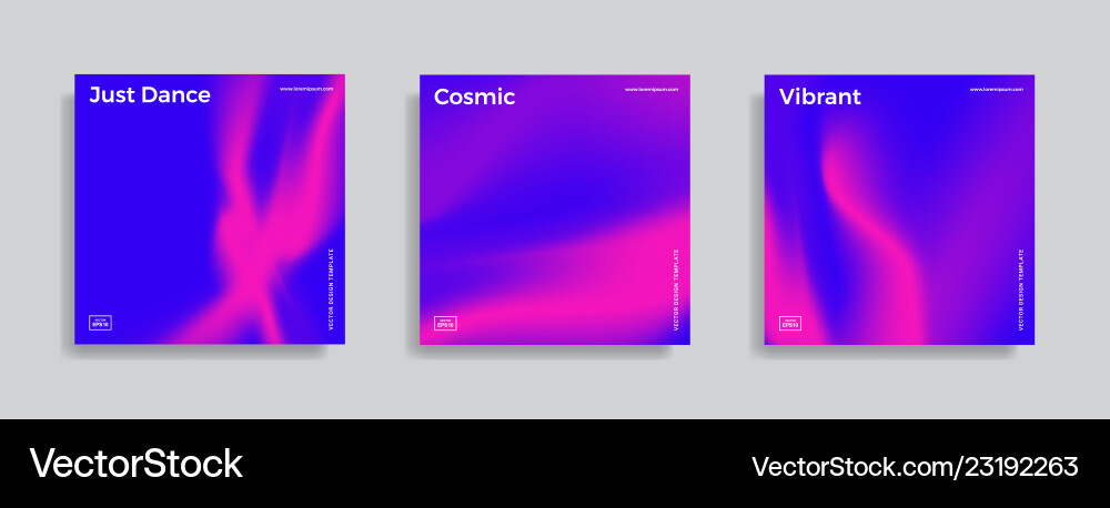 Design template with vibrant gradient shapes Design template with vibrant gradient shapes vector image