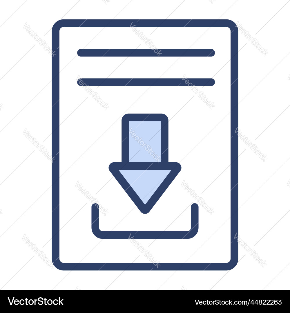 Downloads icon user interface as a simple sign Vector Image
