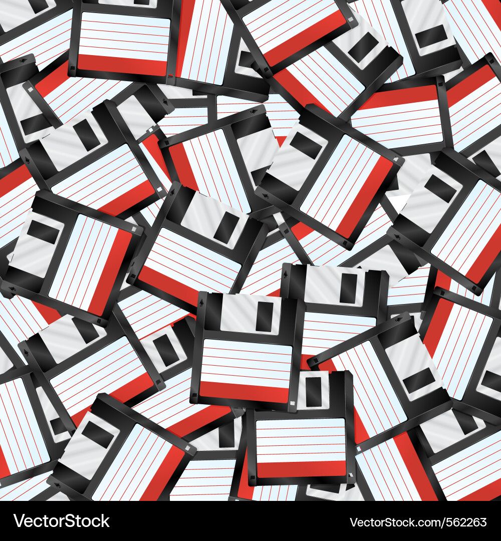 Floppy disks background Vector Image