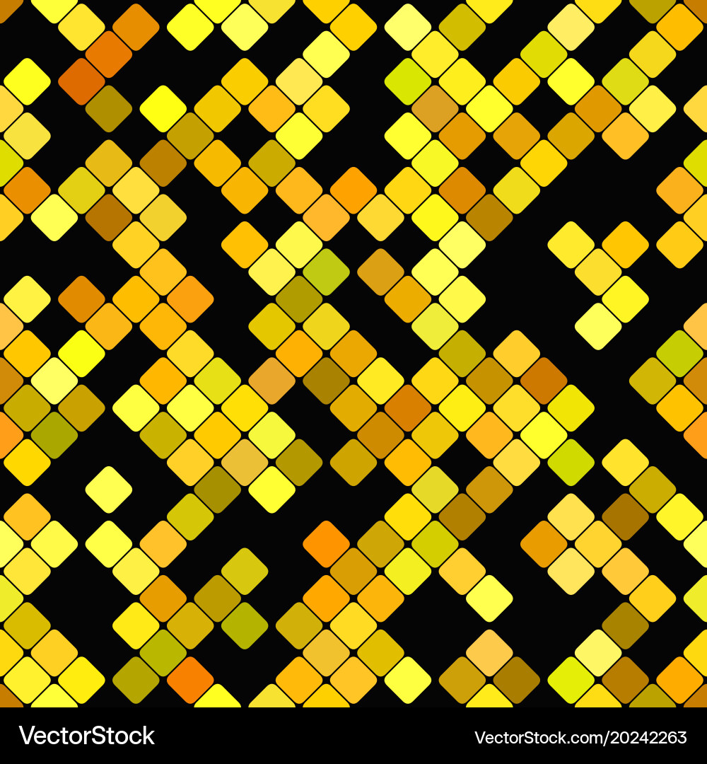 Geometrical rounded square pattern - mosaic Vector Image