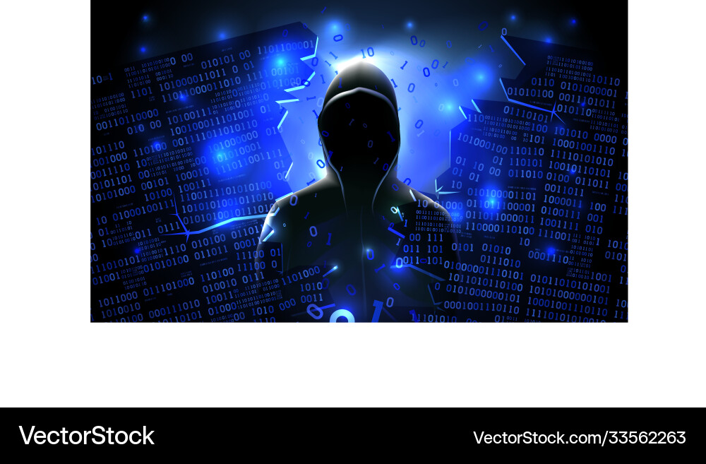 Hacker mit Internet gehackt abstrakt Hacker mit Internet gehackt abstrakt vektorbild
