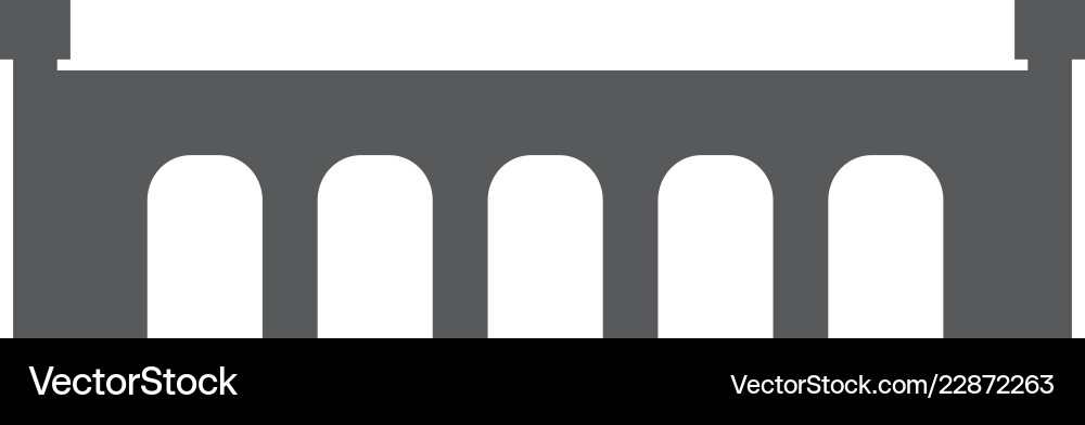 Isolated bridge structure Vector Image