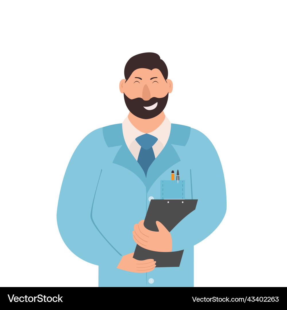 Man with folder of documents Man with folder of documents vector image