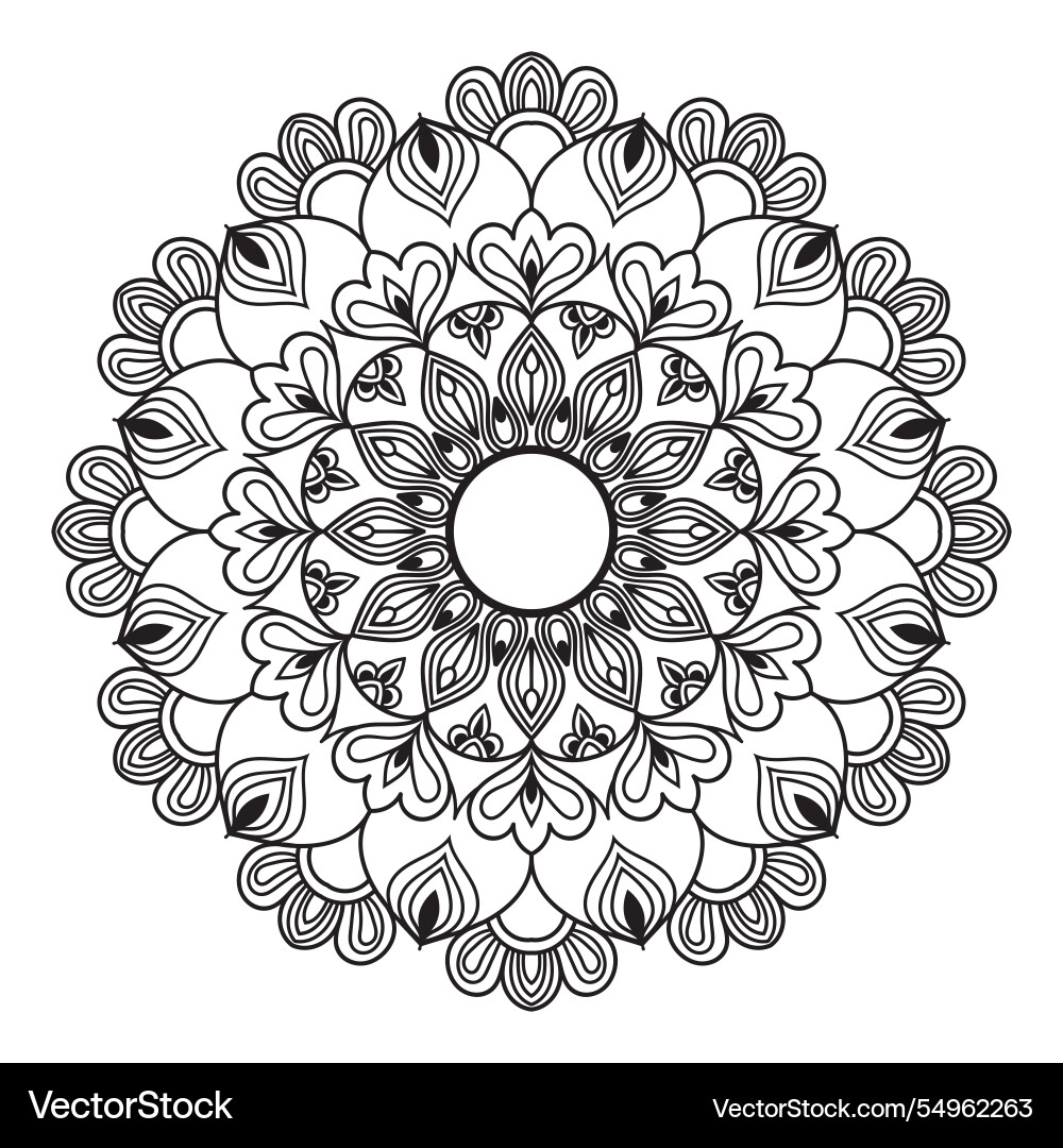 Mandala design pattern Mandala design pattern vector image