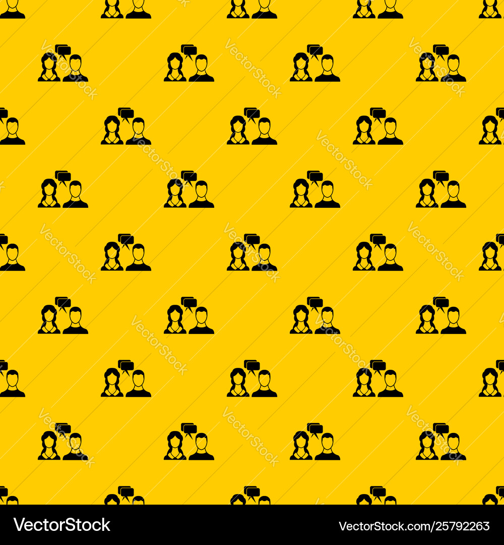 Speech bubbles with two faces pattern Speech bubbles with two faces pattern vector image