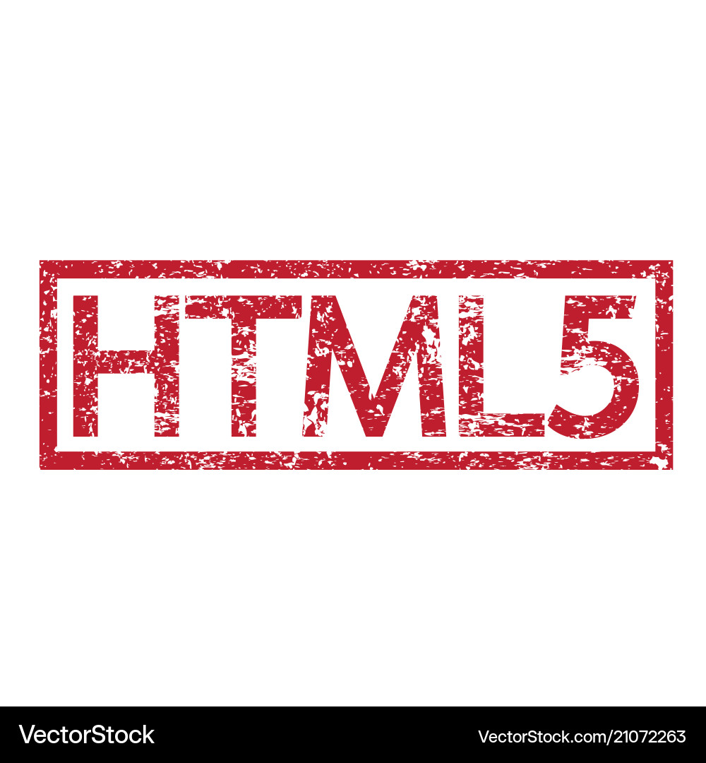 Stamp text html5 Stamp text html5 Vector Image
