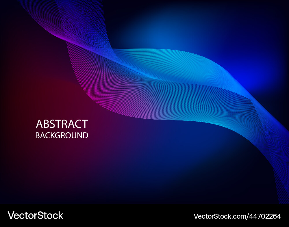 Abstract background line curve with blue and red vector image
