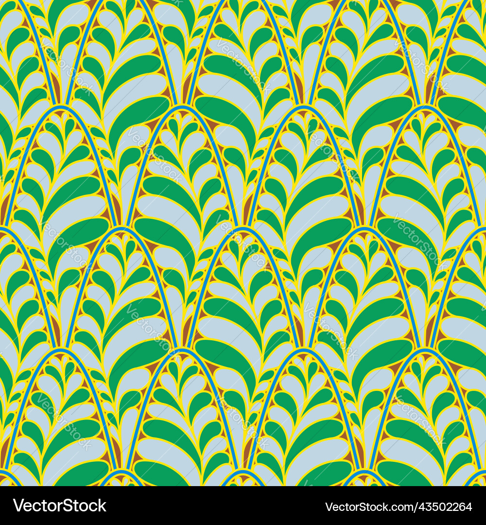 Abstract colorful leaves seamless pattern element Abstract colorful leaves seamless pattern element vector image